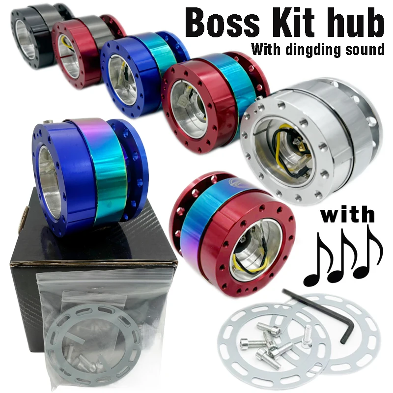

Steering Wheel Hub Adapter Boss Kit Ding ding Sound Universal Car Tuning Steering Wheel Snap Off Quick Release Racing wheel hub