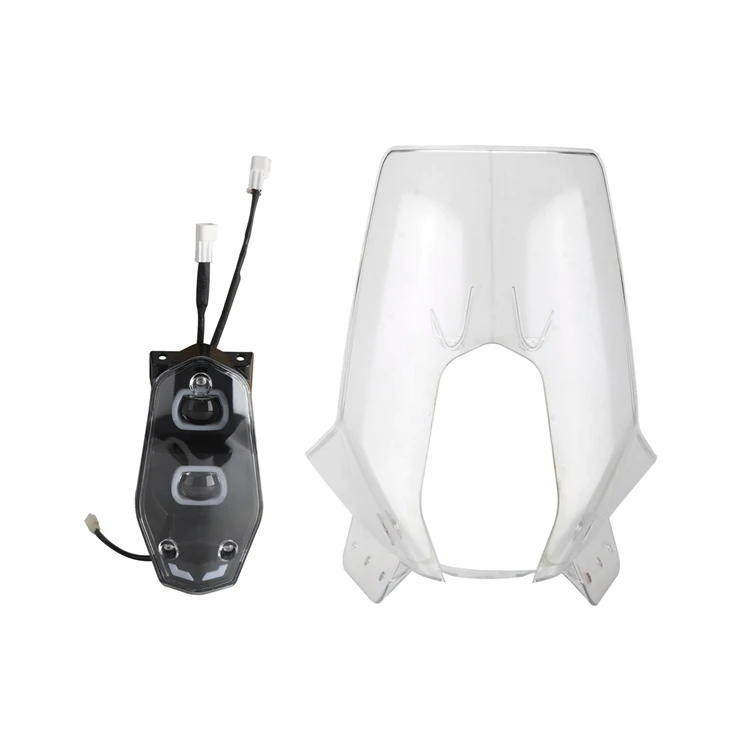 

High Impact PC Fairing Motorcycle Rally Windshield With Headlight For KTM 450/690/701/890 Adventure & Husqvarna 701 Baja