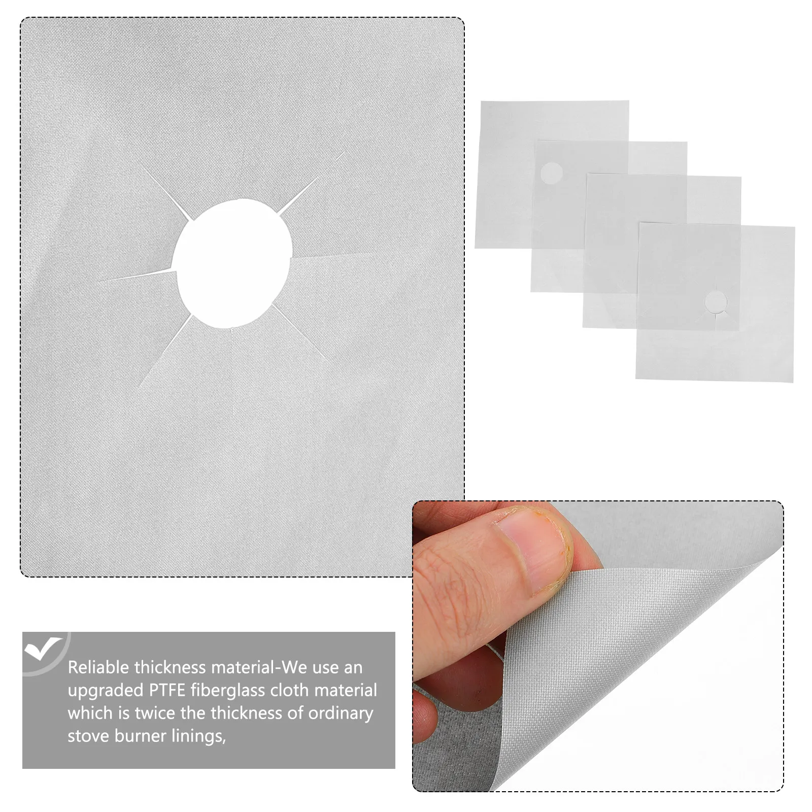 4Pcs Gas Stove Range Protector Heat Resistant Burner Liners Oil-Proof Gap Cover Kitchen Supplies Gas Stove Cover