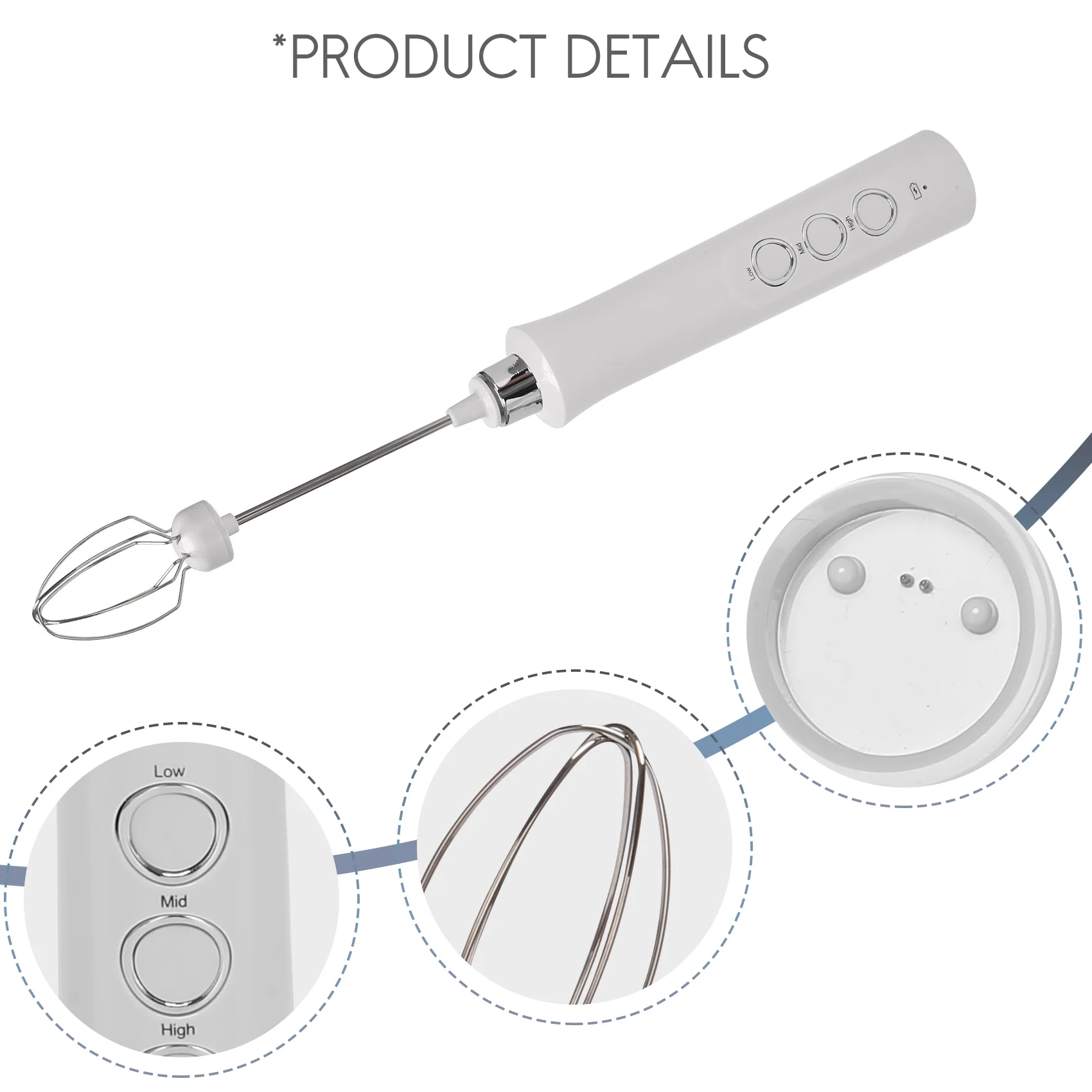 A97G USB رغوة الحليب الكهربائية 3 سرعات كابتشينو القهوة رغوة 3 خفقت يده خافق البيض الشوكولاته الساخنة مشروب لاتيه