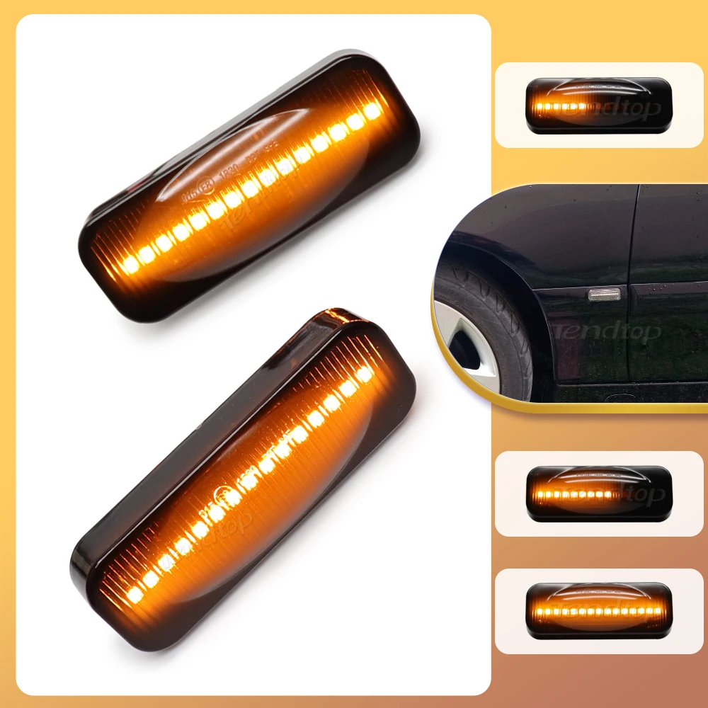 1 Pair Dynamic Led Side Marker Flowing Turn Signal Light Indicator Blinker For Opel For Omega B Stufenheck Caravan 1994-2003