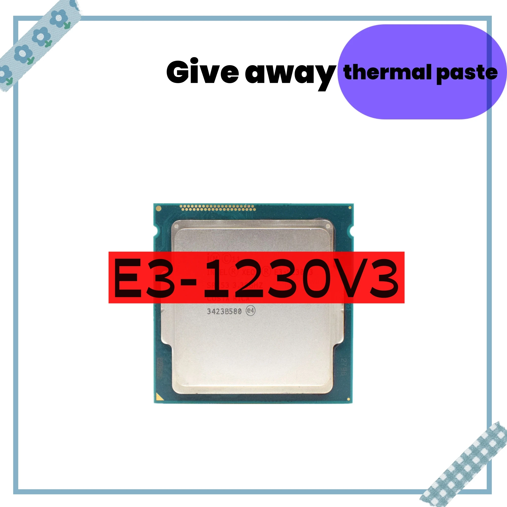 Xeon E3-1230 v3 E3 1230 v3 E3 1230v3 3,3 GHz Quad-Core Processador CPU de oito fios 8M 80W LGA 1150