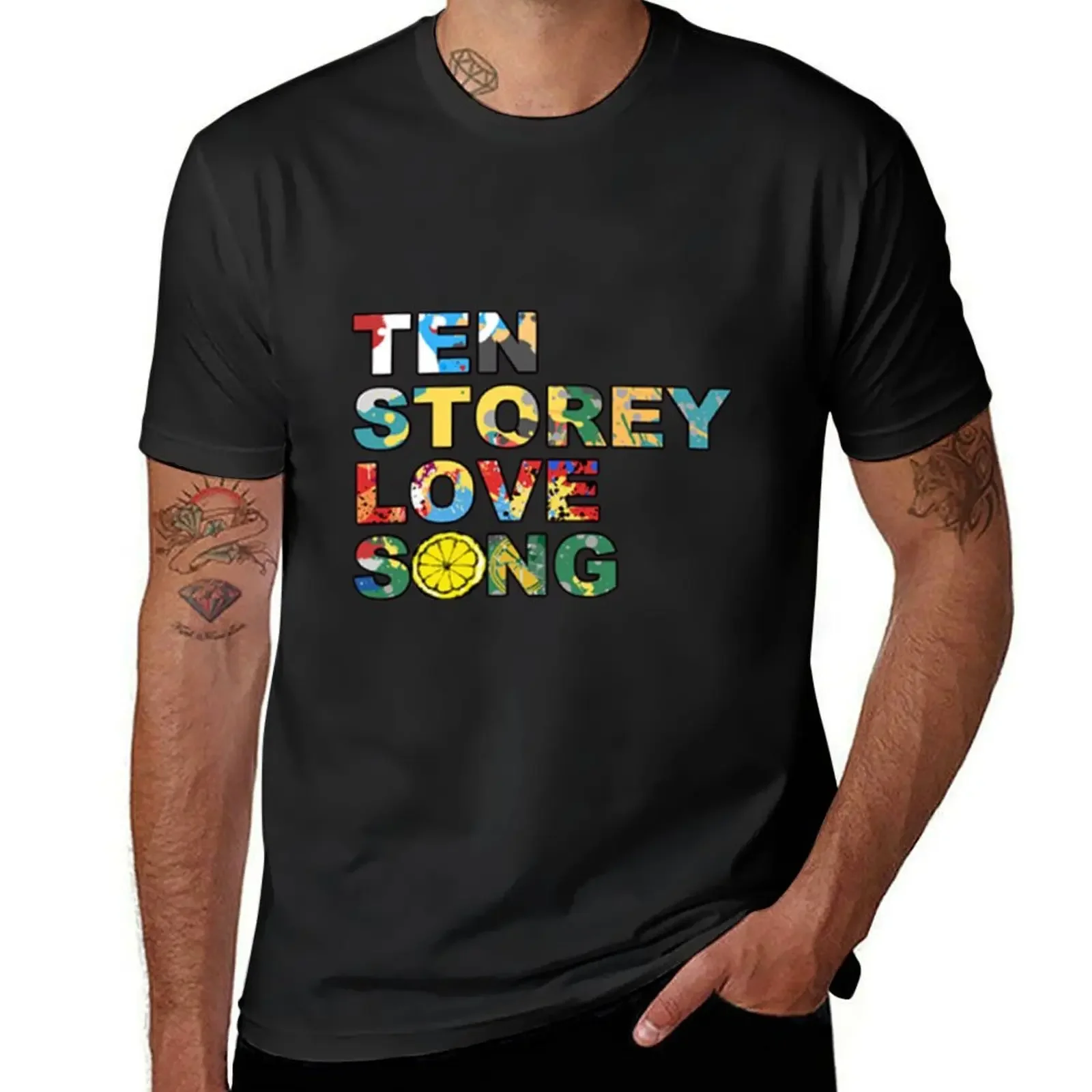 The Ten Storey Love Song Madchester T-Shirt anime blacks summer tops Aesthetic clothing mens fashion