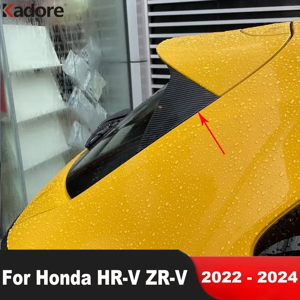 

For Honda HR-V 2023 2024 ZR-V 2022 2023 2024 Carbon Fiber Car Accessories Rear Widnow Cover Trim Window Side Wing Spoiler Trims