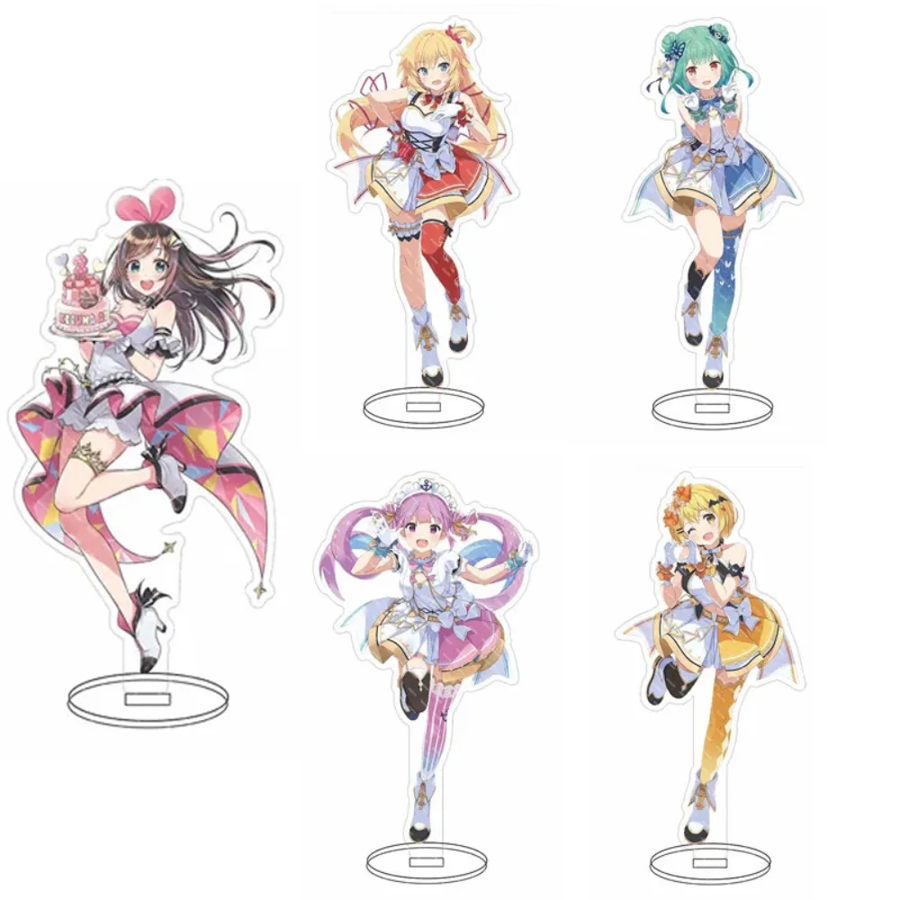 Anime Acrylic Stand Fubuki Shirakami Natsuiro Matsuri Akai Haato Ōokami Mio Cosplay Characters Standing Model Plate Fans Gift