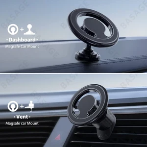 Car magnetic support GPS Mounting Support GPS Mobile Mobile Support for Macsafe iPhone 12 13 14 Samsung Xiaomi 8 Main Sales Cellular Magnetic Support - №8