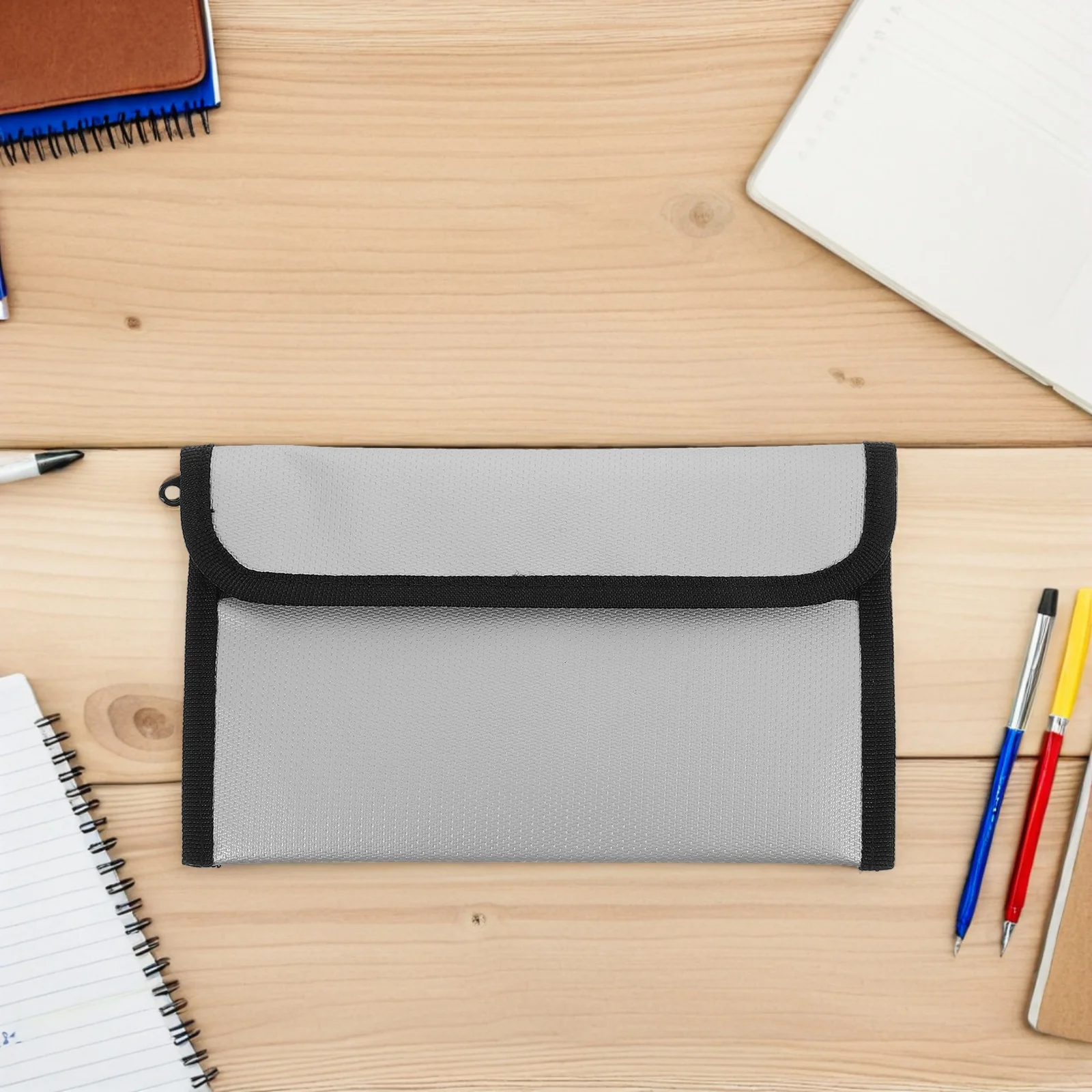 2Pcs Fireproof Safe Pouch - Waterproof Document Bag with Zipper - Flame Resistant Folder for Home Travel Use