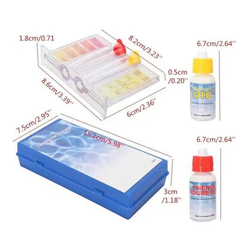 PH Chlorine Water Quality Test Kit Swimming Pool Tester Water Testing Box Drop Shipping