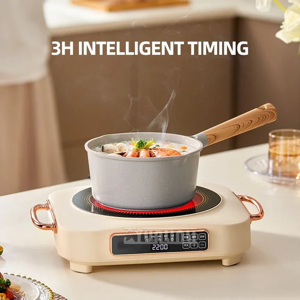 Электрическая керамическая плита мощностью 2200 Вт, индукционная плита для домашнего приготовления, многофункциональная чайная плита