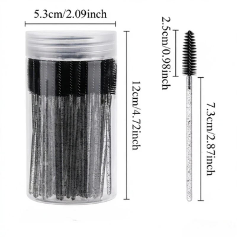 50/100PCS Disposable Mascara Brush Eyelash Eyebrow Brush Tool Spiral Lash Wand Makeup Applicator Eyelash Extension Beauty