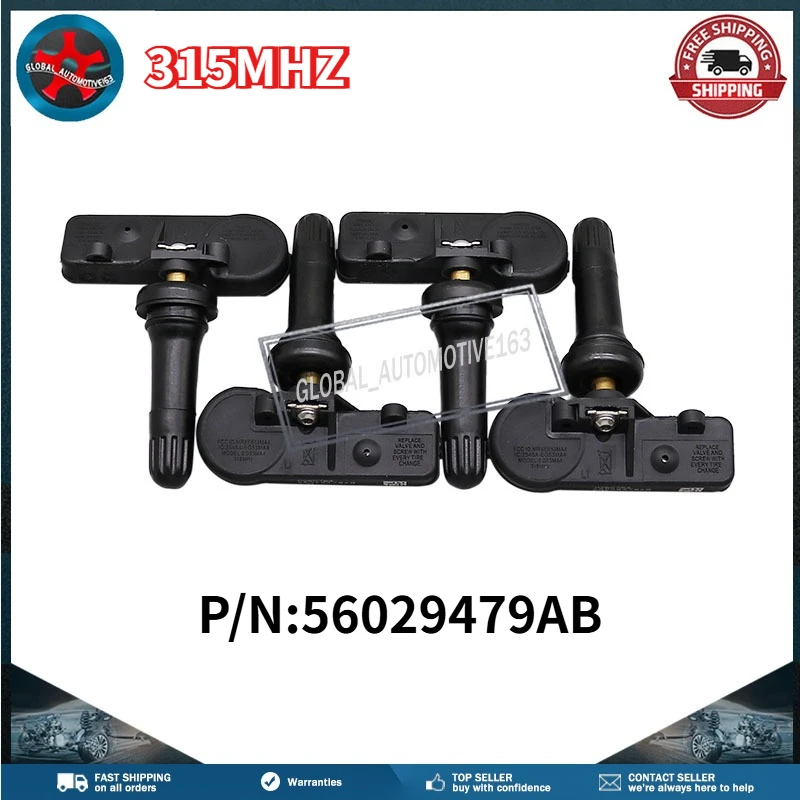 

Системы контроля давления в шинах 56029479AB 315MHZ, датчик TPMS для Jeep Compass, Patriot, Liberty, Wrangler, Dodge Dakota