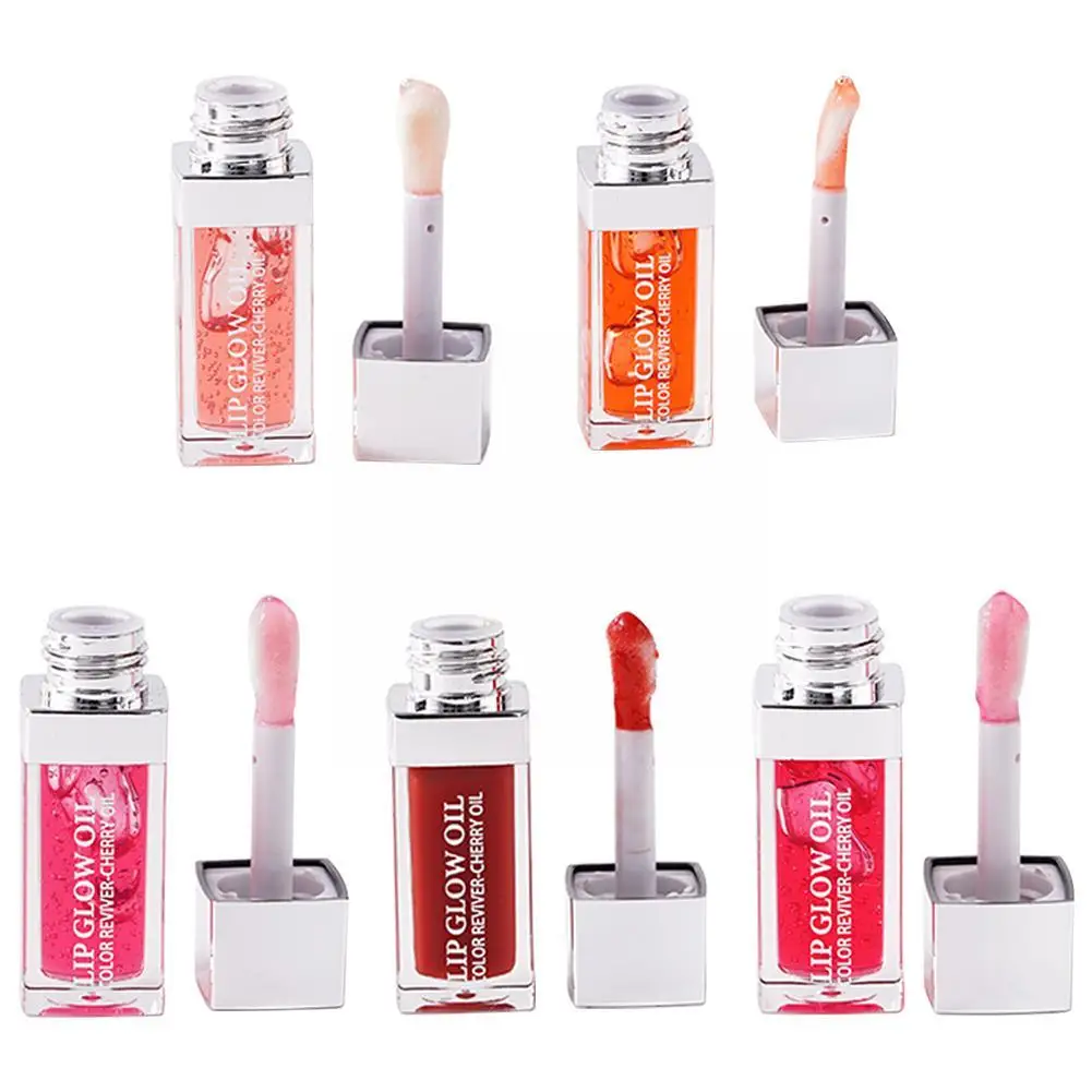 

Ibcccndc Jelly Moisturizing Lip Oil Lip Gloss Hydrating Moisturizing Clear Lip Coat Oil Tinted Sexy Plumping Glow Non-stick Y6G0