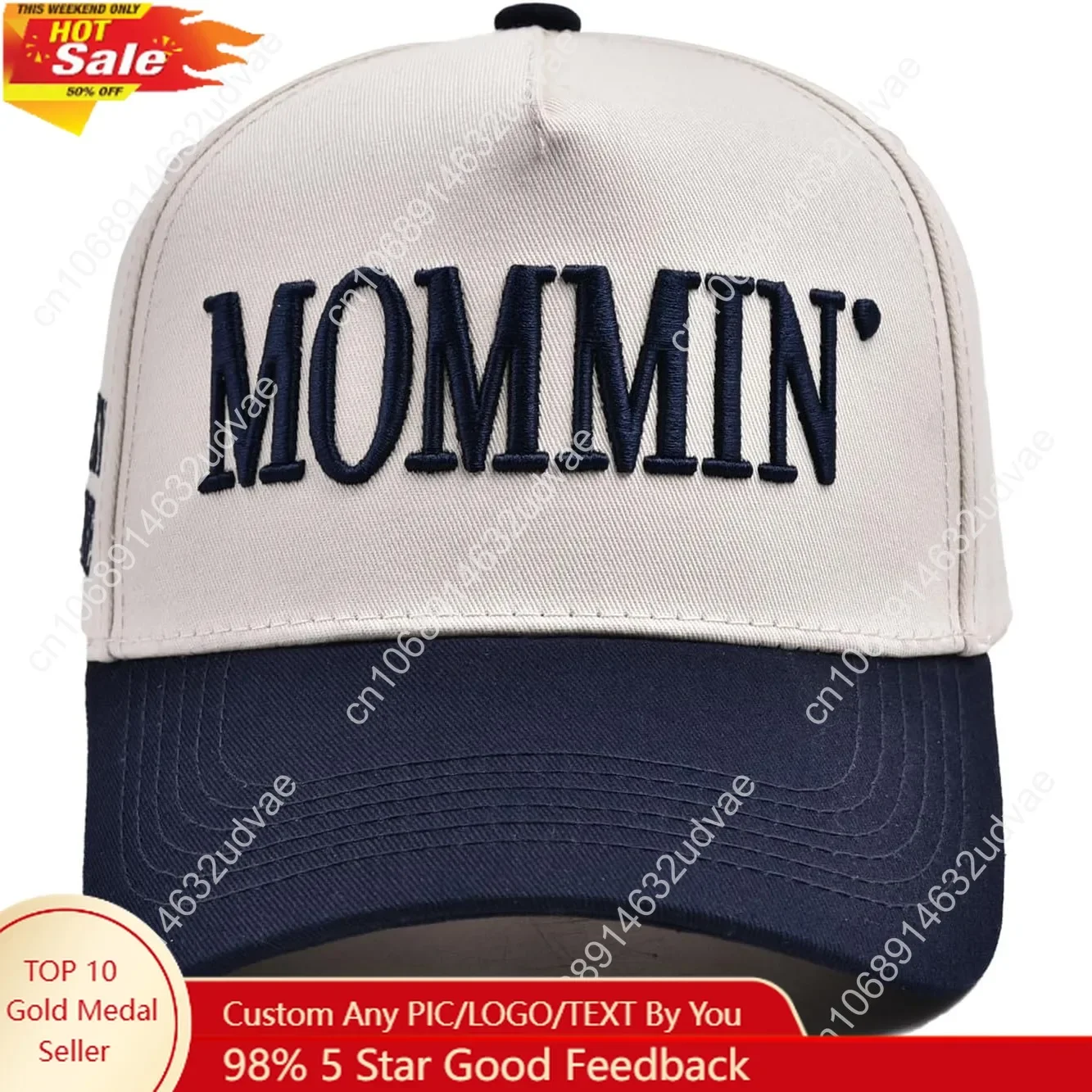 

Womens Baseball Caps Casual Mommin Embroidery Letters Trucker Hat Adjustable Ponytail Baseball Hat for Streetwear