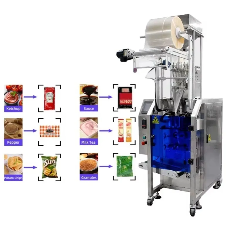 Automatic Sauce Pepper Coffee Granular Weighing Filling Sealing Bag Vitamin Packing Machine Sachet Packaging Machine Powder