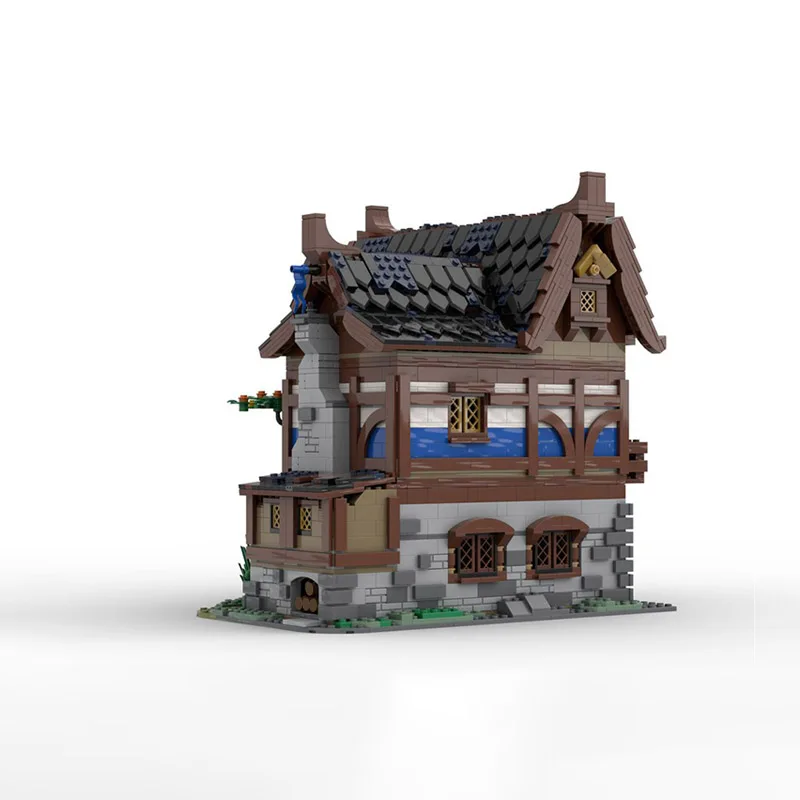 2326pcs Moc Medieval Tavern&Inn Modular Castle Model Building Blocks DIY Creative Retro Assembly Bricks Toys Kids Christmas Gift