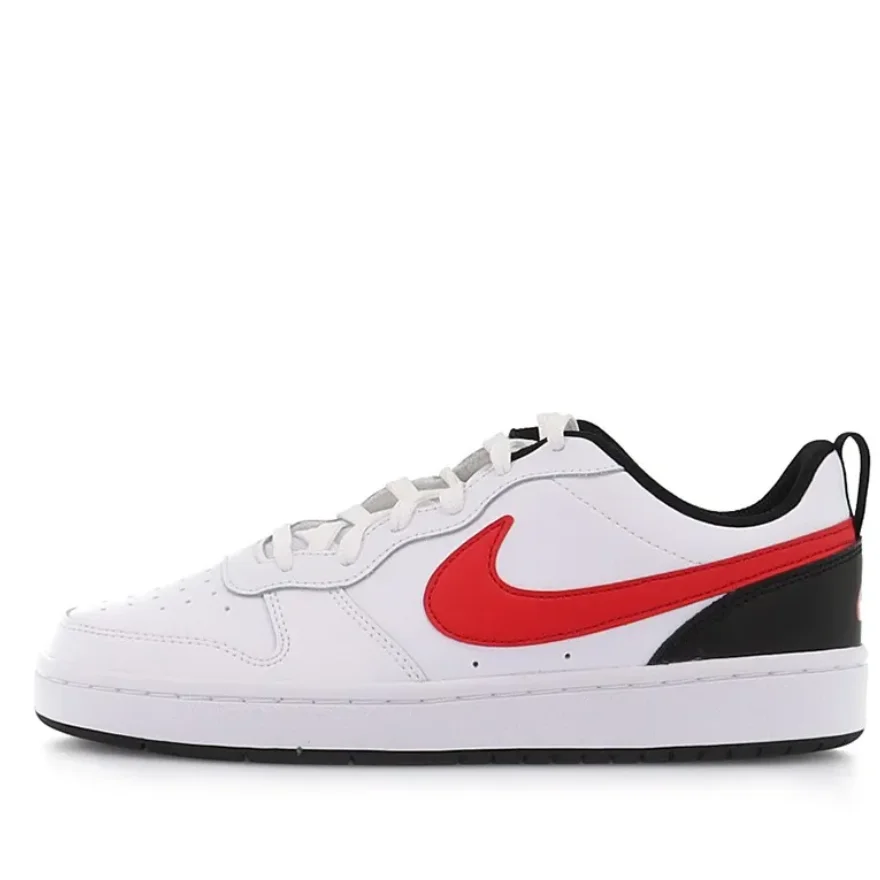 Nike Court Borough Low 2 Low-Top Kidsren's Sneakers White Black Red