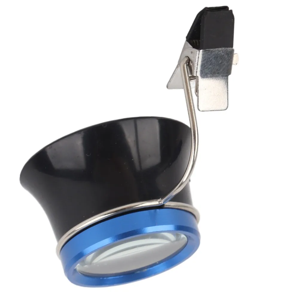 5X Magnification 5X Eye Loupe Black Plastic With Clip Jewelry Magnifier Light Weight Magnifying Glass Small Object Observation