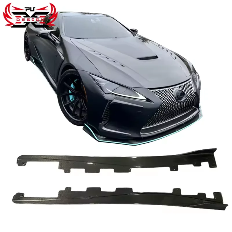 Divisor De Fibra De Carbono Para Lexus, Estilo De Arte, Bumper De Saia Lateral, Body Kit, LC500, LC500H, Atacado