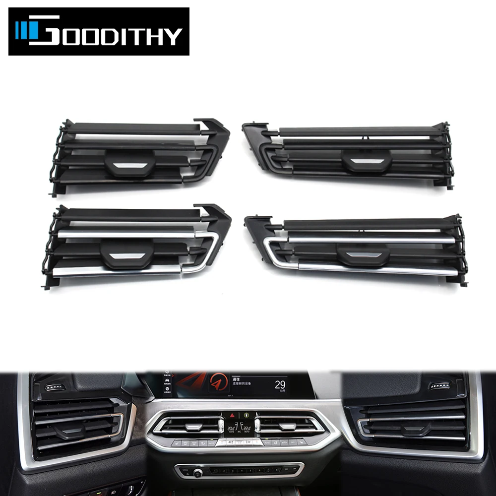 Car Dashboard Front Left Right Air Conditioning AC Vent Outlet Grille Repair Kit For BMW X5 X6 X7 Series G05 G06 G07 2019-2022