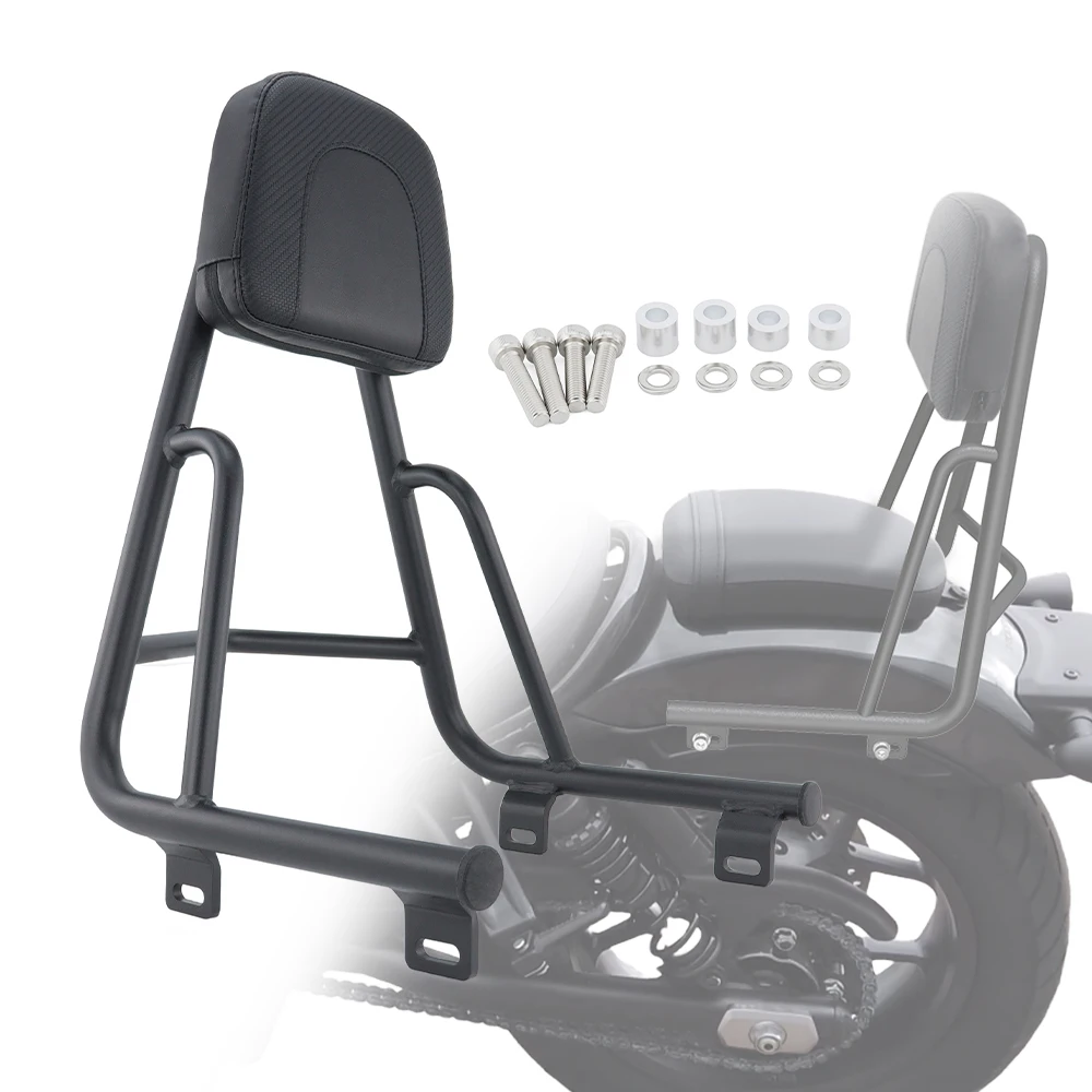 

Motorcycle Rear Passenger Seat Back Rest Backrest Backrest Holder Sissy Bar Rebel1100 CMX1100 2021 2022 2023 2024 2025 For Honda