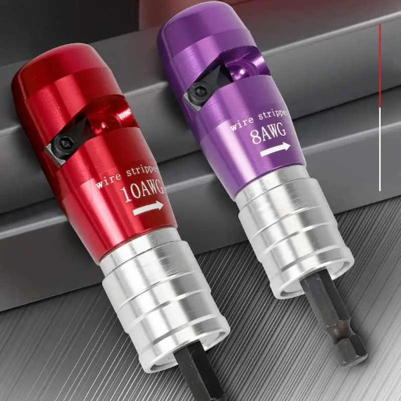Bohrer Abisolierzange Set Abisolierzange für Bohrer Kabel Abisolierzange Elektriker Werkzeug mit Verdrehen Heimwerker D2RD – Detail 10