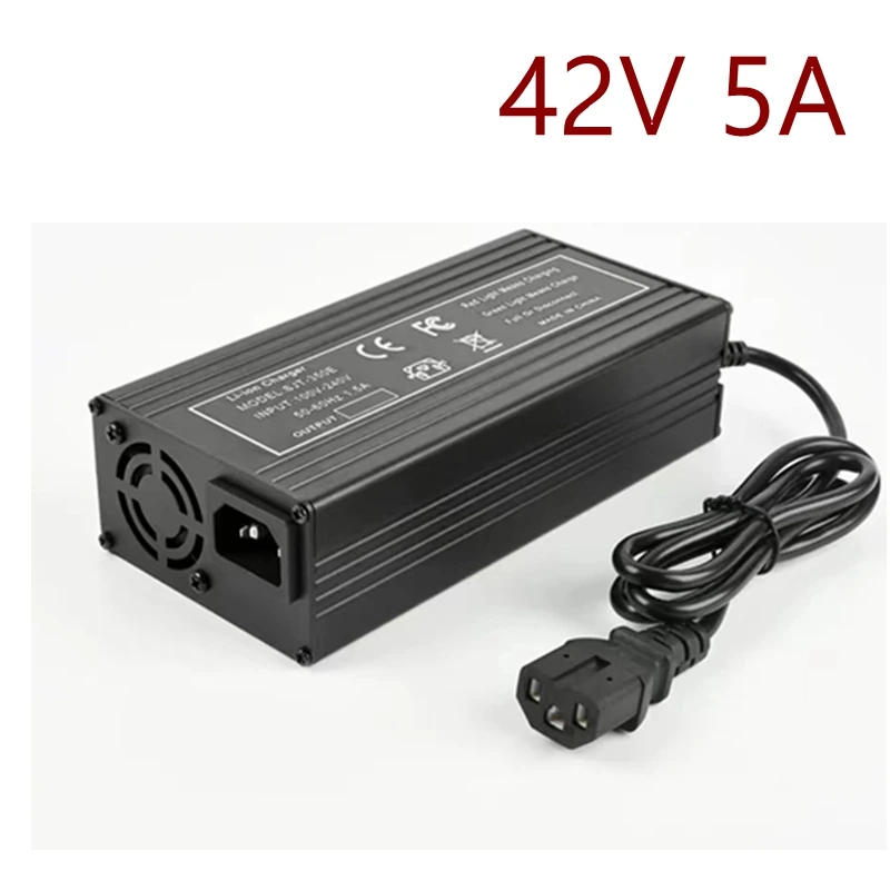 

Witecish 36V Fast Charger 42V/5A Charger For 10S 36V lithium Battery Charger DC5.5x2.1x2.5 Strong Heat Dissipation