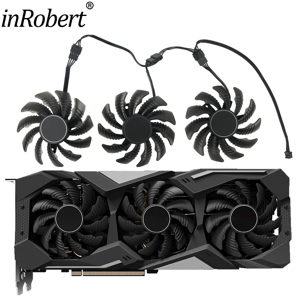 Кулер для видеокарты Gigabyte Radeon RX 5500 5600 5700 XT, 78 мм