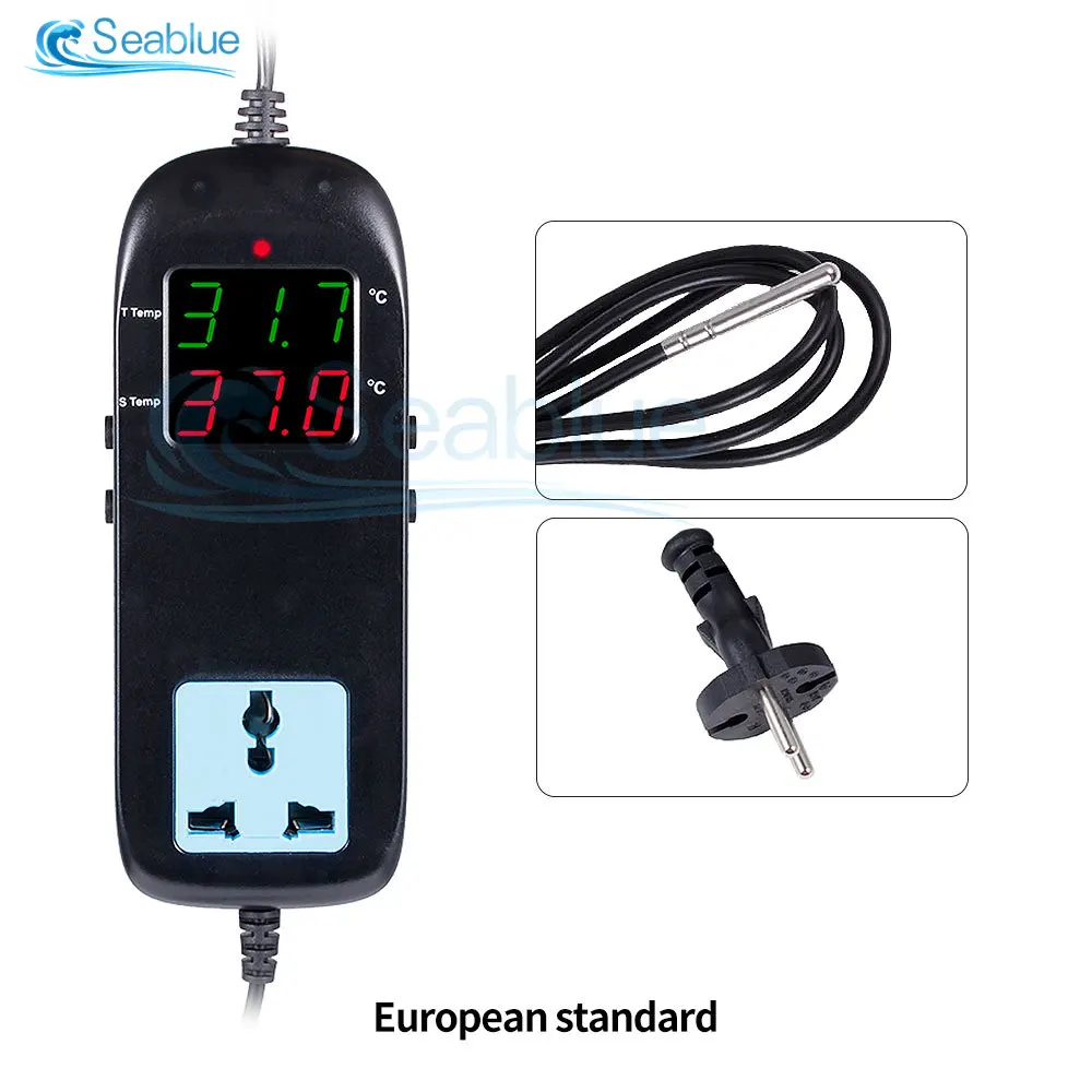 Imagem -06 - Termostato Eletrônico Inteligente com Cabo de Alimentação Controlador de Temperatura Display Led ac 90v250v Mh-2000