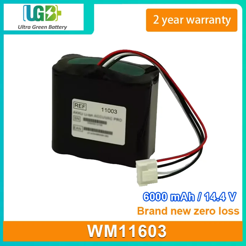 

UGB New Battery For WEINMANN ACCUVAC Pro WM11603 ATMOS E341 Medical ventilator battery 6000mAh 14.4V