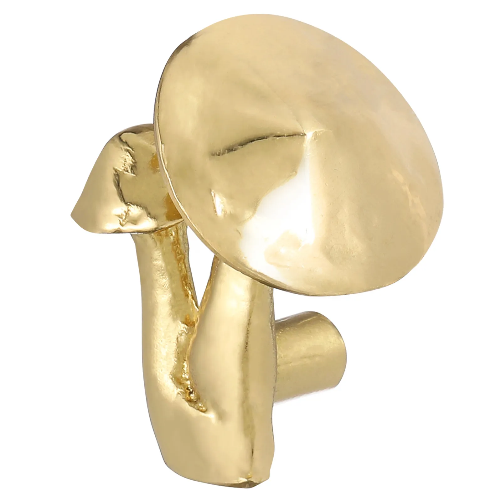 

Brass Drawer Pull Handle Small Delicate Cabinet Knob Kitchen Cupboard Furniture Knob Vintage Metal Decorative Mushroom Handle