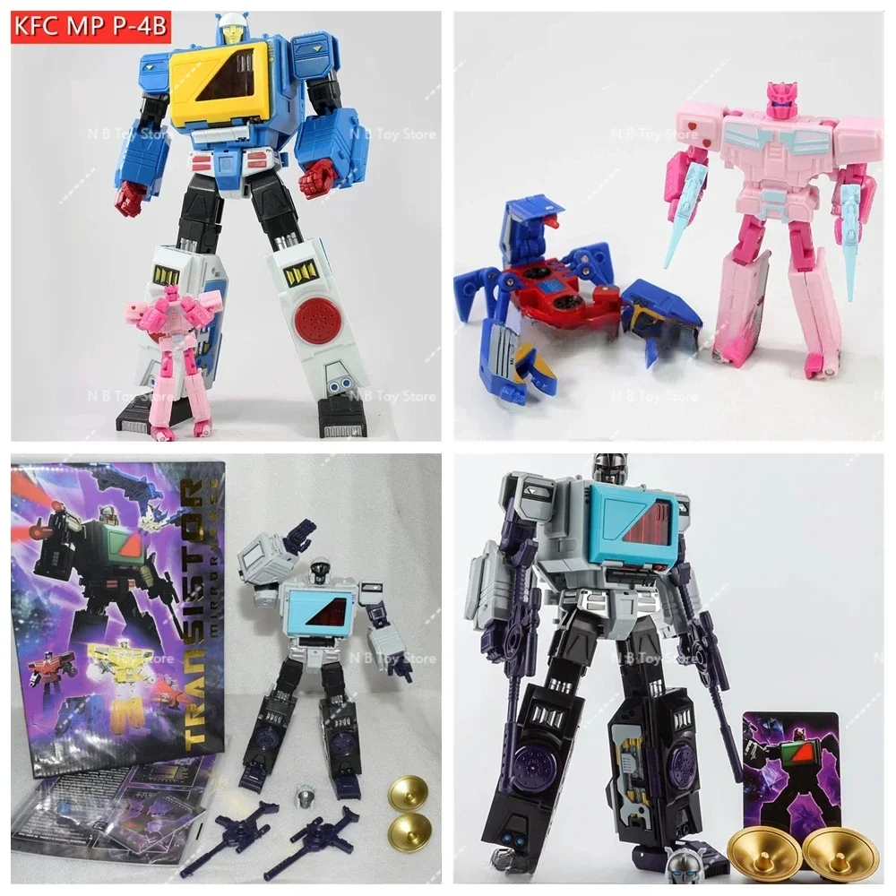 KFC Transformation Blaster P4Ax P-4Ax Transistor P-4B P4B P-4C P4C Blue TWINCAST MP Proportion G1 Doubledeck Action Figure