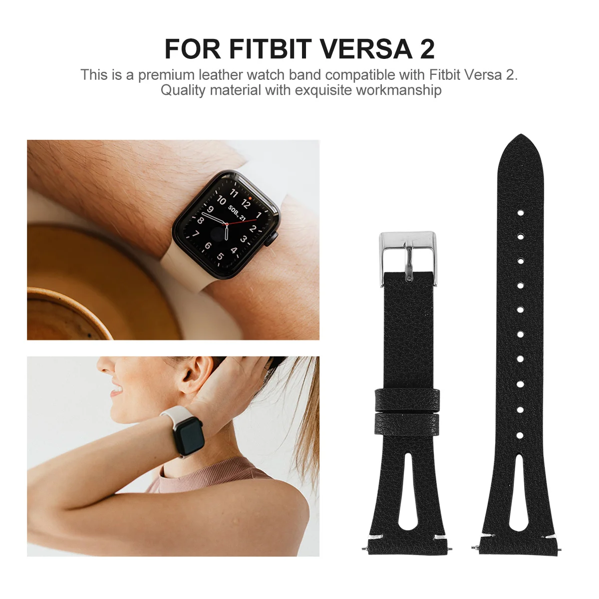

Watch Band for 2 Exquisite Craftsmanship Lightweight Flexible Edges Fashionable Unisex Birthday Wedding