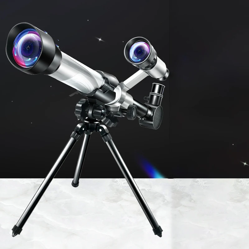 Telescopio Astronómico Monocular para Niños, Material Didáctico Introductorio, Ocular de Alta Potencia