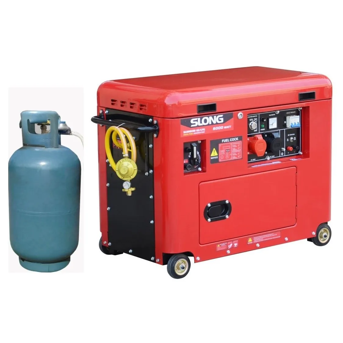 

Slong SL6500W-SE-LPG wholesale high quality 5kw 6kw 8kw 9kw 10kw 12kw 15kw LPG NG Petrol silent generator