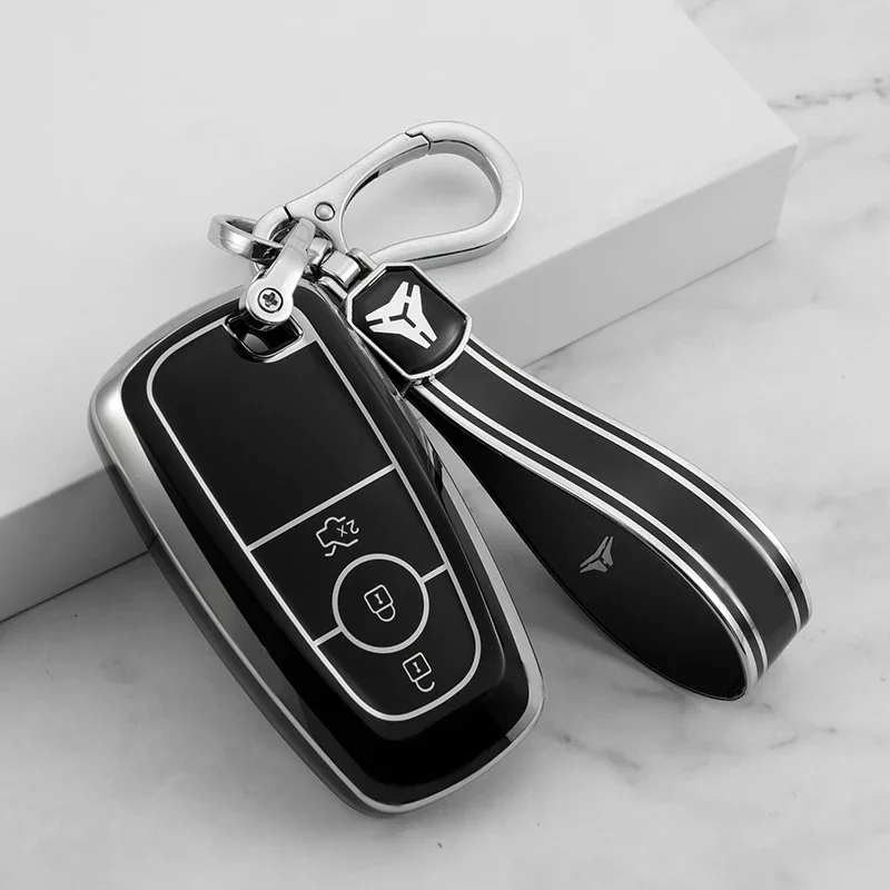 TPU Car Key Case Cover for Ford Fusion Mustang Explorer F150 F250 F350 EcoSport Edge S-MAX Ranger Lincoln Mondeo MKC MKZ Shell