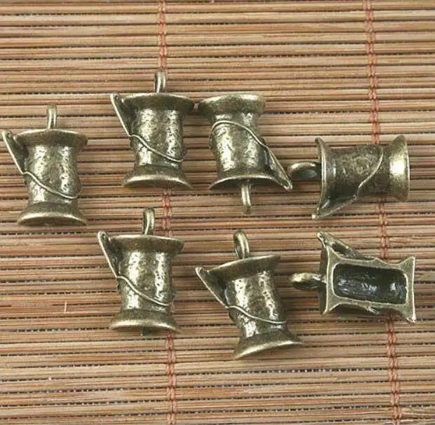 20pcs 16x7mm,hole:2mm antiqued bronze cup design pendant G1602