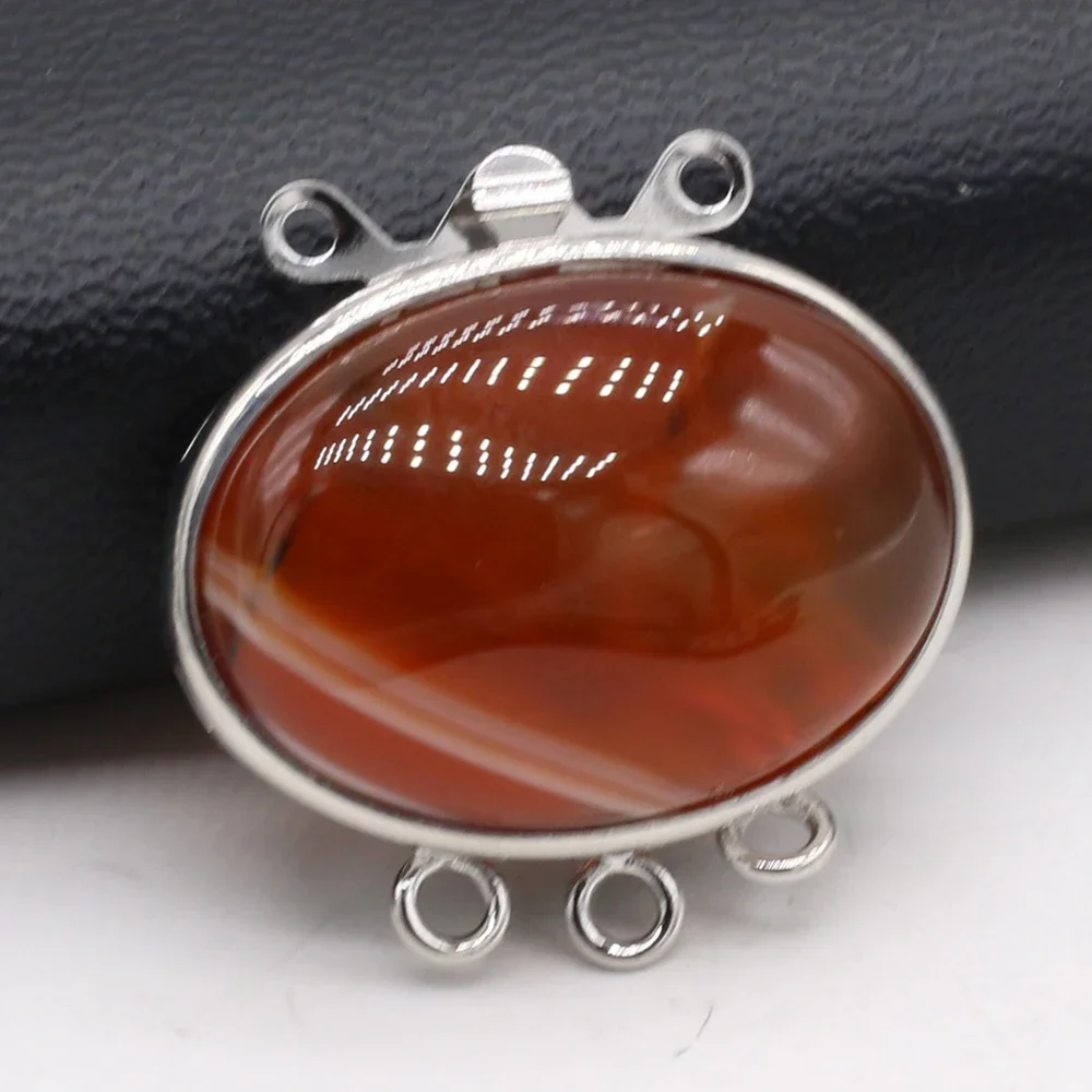 2 قطعة المعلقات الحجر الطبيعي اللازورد أذن البحر ثقب مزدوج موصل لصنع المجوهرات Diy بها بنفسك النساء قلادة سوار إكسسوارات