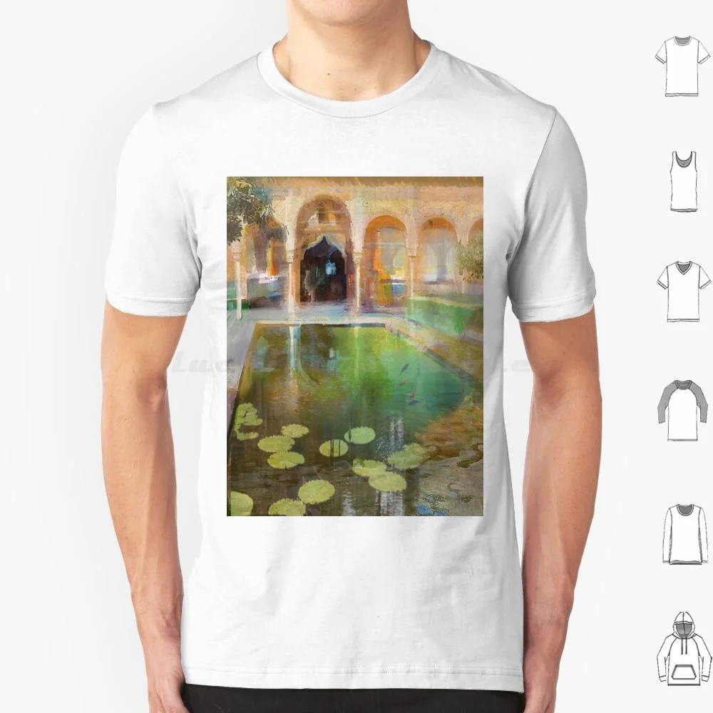 The Court Of The Myrtles Painting T Shirt Men Women Kids 6xl Water Vintage Sea New 2022 2023 Pool Trend