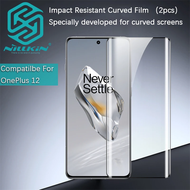 Nillkin For OnePlus 12/OnePlus 11/OnePlus 10 Pro/OnePlus Ace 2 Pro Impact Resistant Curved Pro tective film screen protector