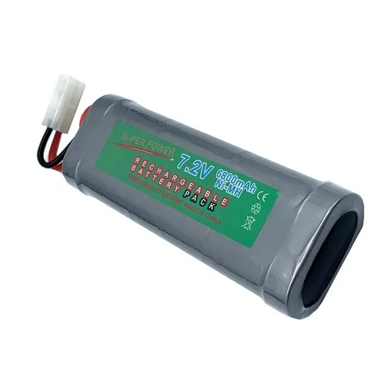 100%6800 MAH, 7.2V, Ni MH reinforced concrete aircraft, helicopter, ship, toy battery Tamil connector