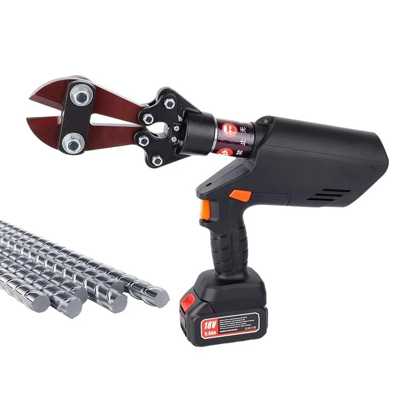 EZ-16C Electric Hydraulic Rebar Cutter Lithium-Ion Powered Handheld Straight-Handle Tool for Cutting Rebar