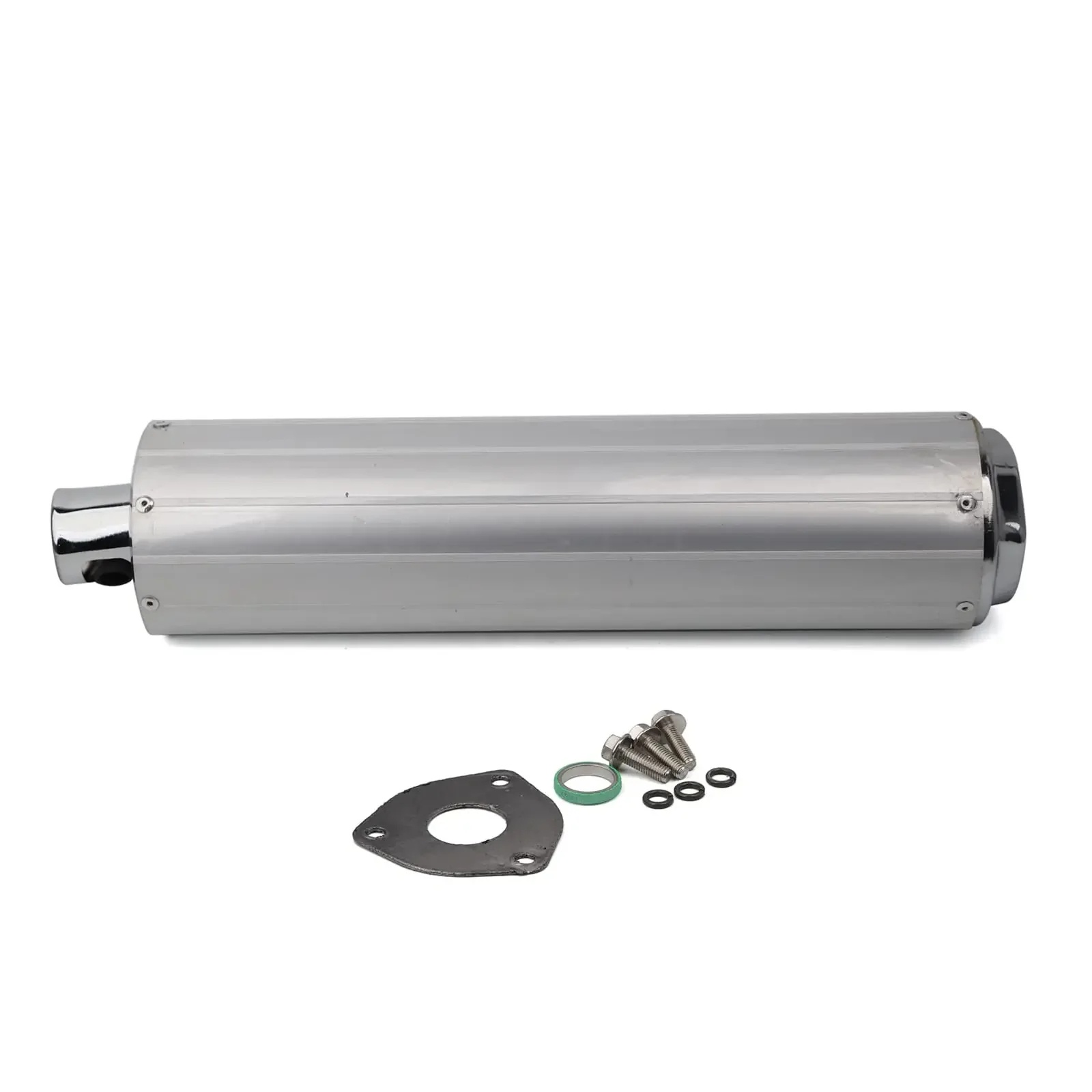 

Motorcycle Exhaust Muffler Assembly in Iron Aluminium Material Compatible with Chinese GY6 Scooter Moped