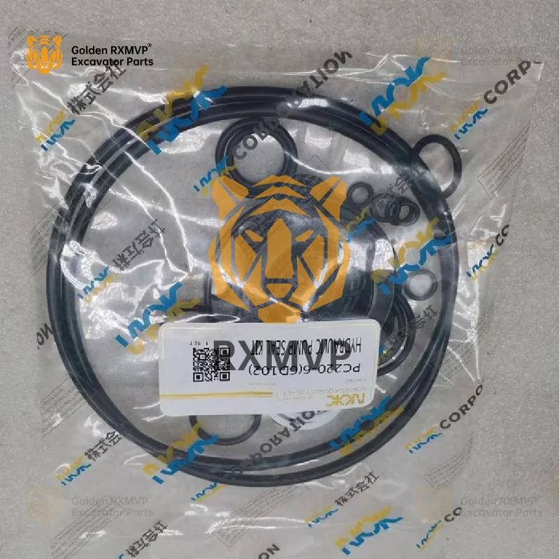 For XMVP Komatsu Excavator Repair Kit Pc220-6 Main Pump Seal 6d102 Engine Hydraulic 708-2l-00460