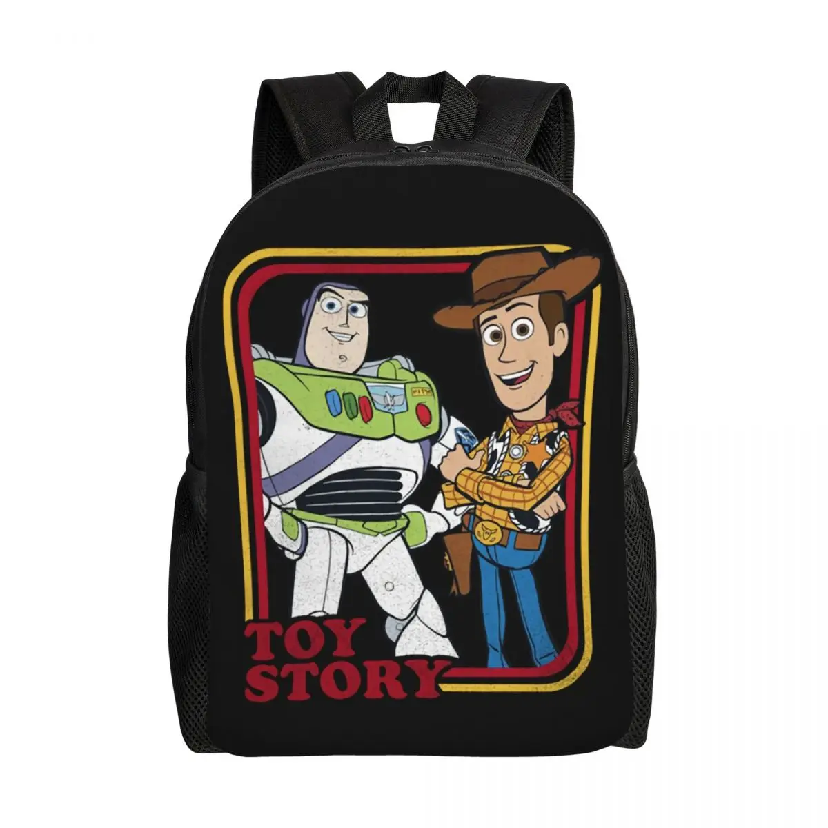 Custom Toy Story Buzz Lightyear Woody Backpack for Boys Girls School College Travel Bags Women Men Bookbag Fits 15 Inch Laptop