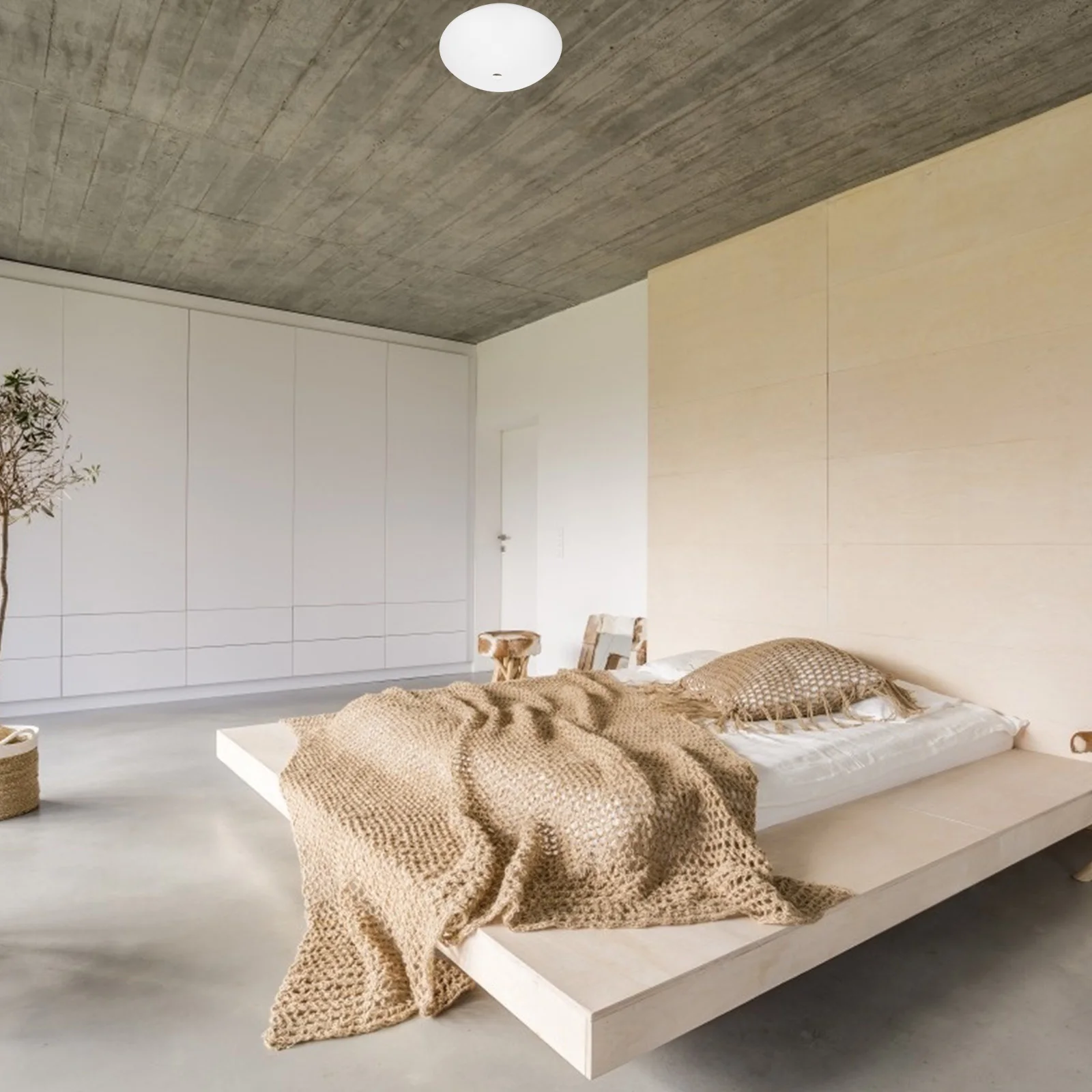 Ceiling Lamp Cover Round Lampshade Replacement Fixture PVC Decorative Shade Circular Light Diffusion Automatic Sensing