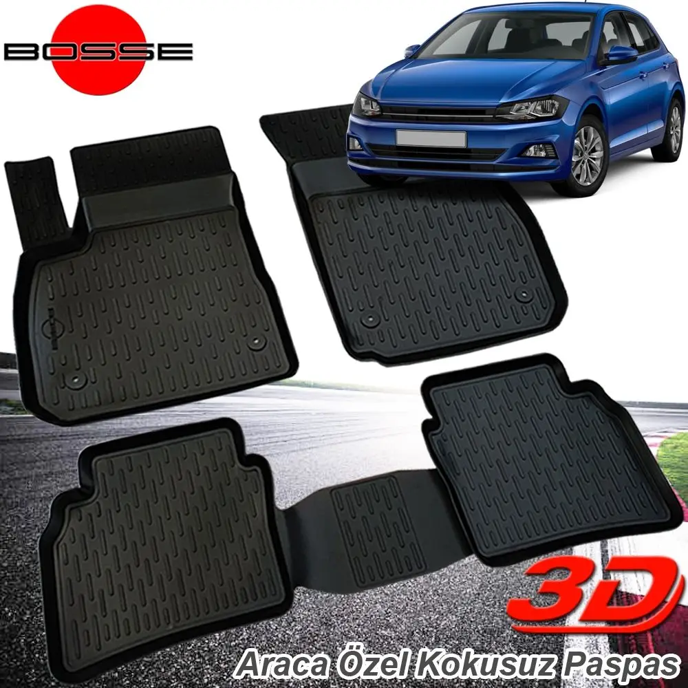 For VW Polo Mat 3D Pool 2017 Post BOSSE