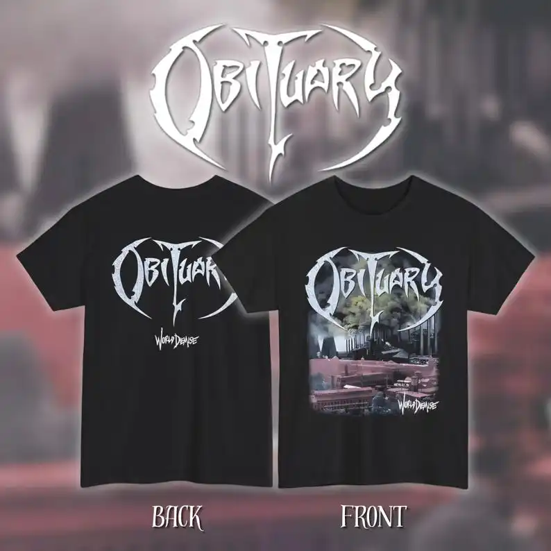 

Obituary - World Demise унисекс футболка с ремешком хлопковые винтажные футболки с круглым вырезом для мужчин и женщин уличная футболка с коротким рукавом