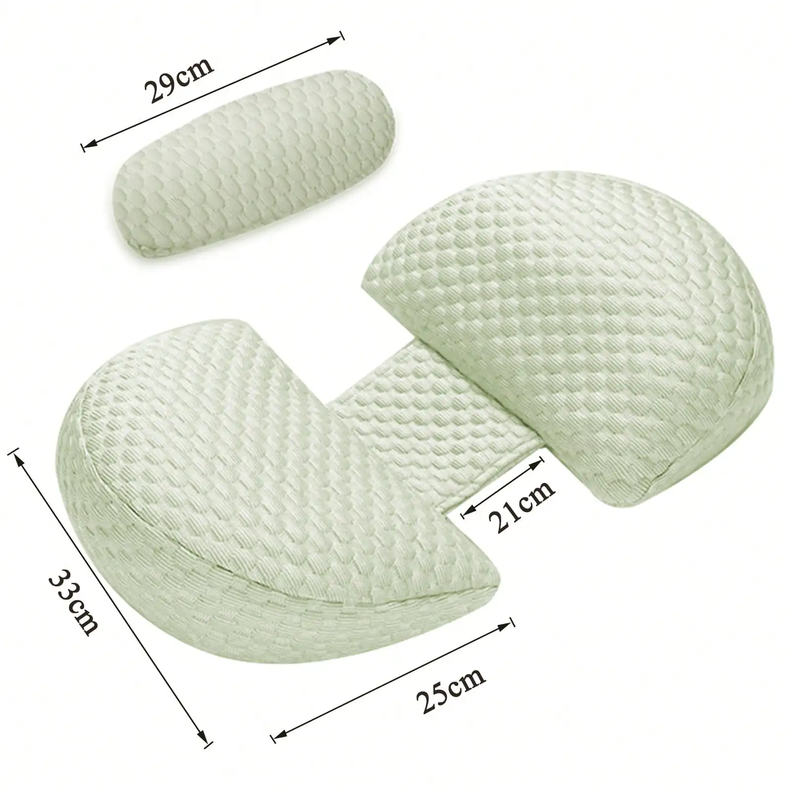 Detachable H-Shaped Maternity Pillow, Support Belly Waist For Pregnant Side Sleepers