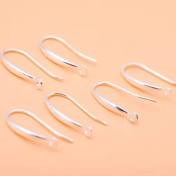 5pair 925 sterling silver semi-finished ear accessories Closed loop ear hook Handmade DIY earring accessories