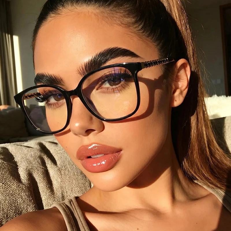1pc texture fashion glasses, simple atmosphere, suitable for short-distance travel and daily wear, easy to shape